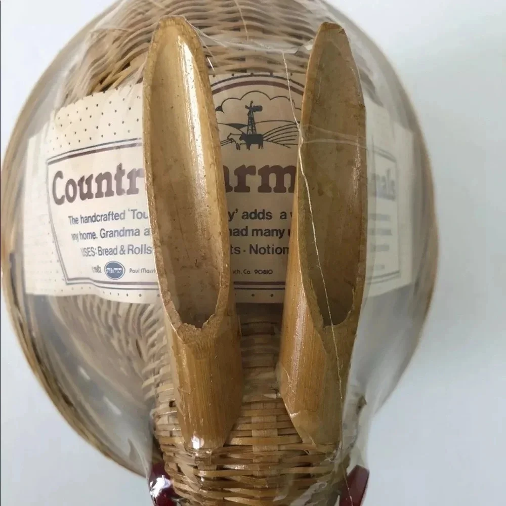 Vintage 1982 Paul Marshall Figural Rabbit Basket‎